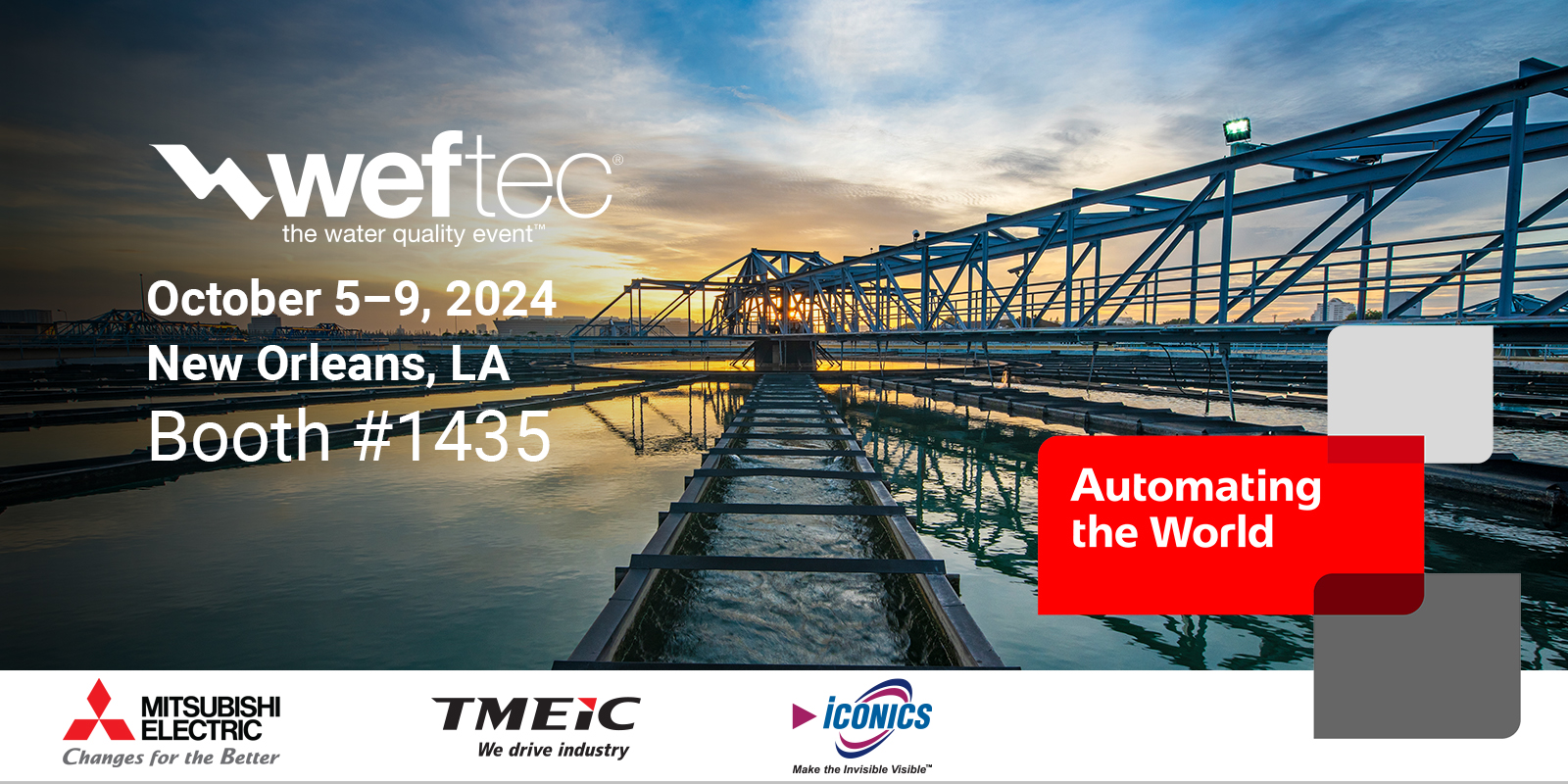 Visit Mitsubishi Electric at Weftec 2024 New Orleans, LA